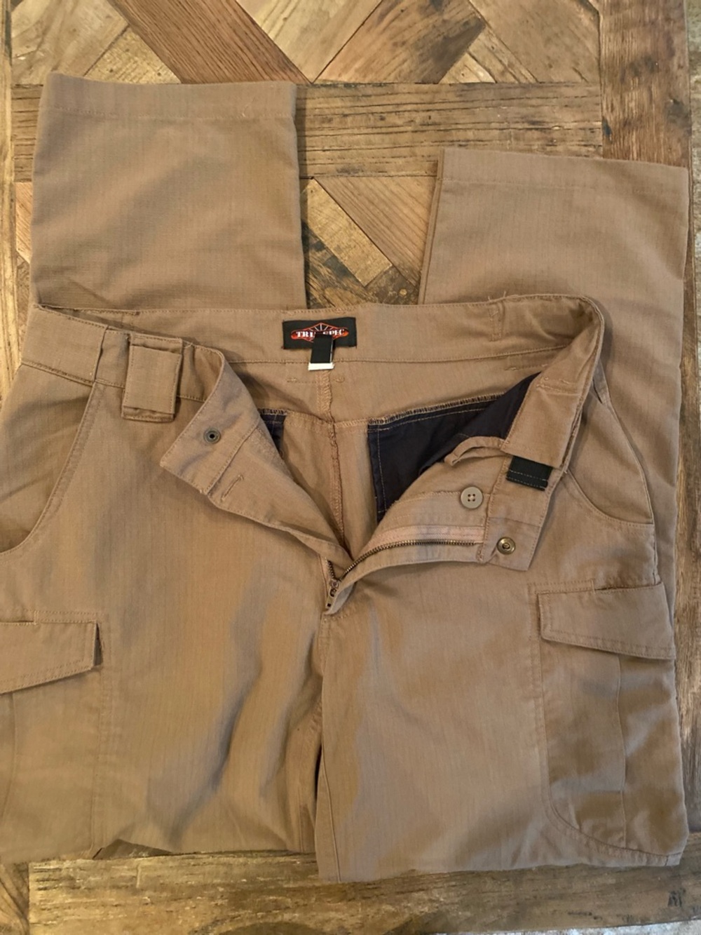 Men's Tan Cargo Pants with Utility Pockets by Tru-Spec